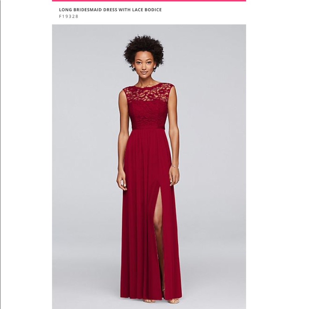 David’s Bridal Bridesmaid Dress- Color Wine